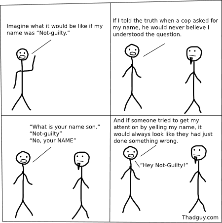 What if my name was Not-guilty