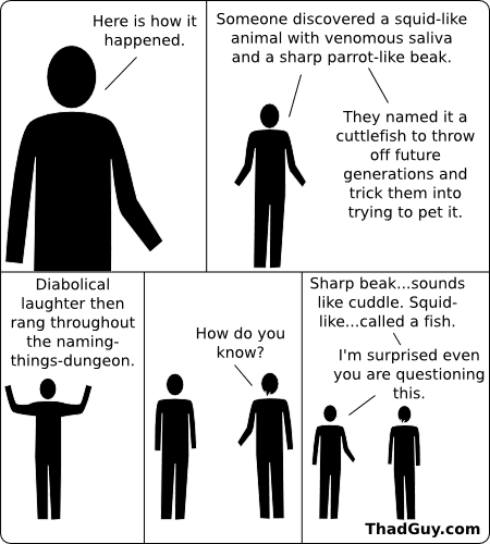 how the cuttlefish was maniacally named