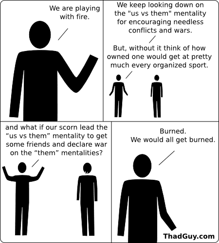 us vs them mentality